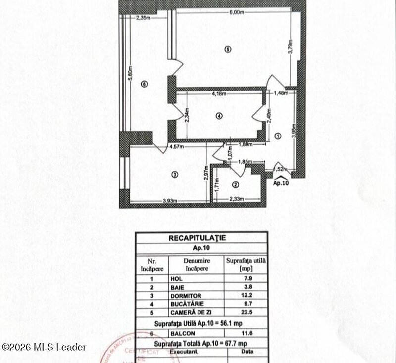 ISG Residence, Parcul Carol, 2 camere, 67.7 mp.